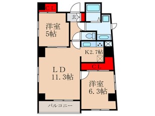 ＬｉｖｅＦｌａｔ新中野の物件間取画像